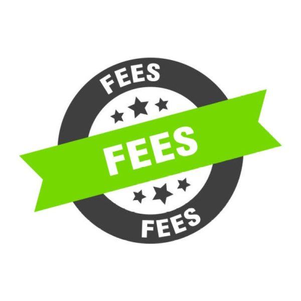 fees sign